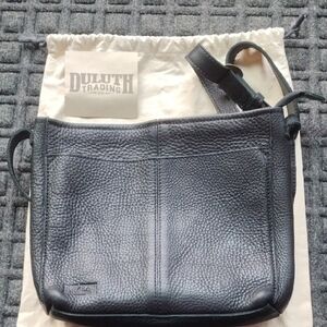 Duluth Trading Co Black Leather Bag